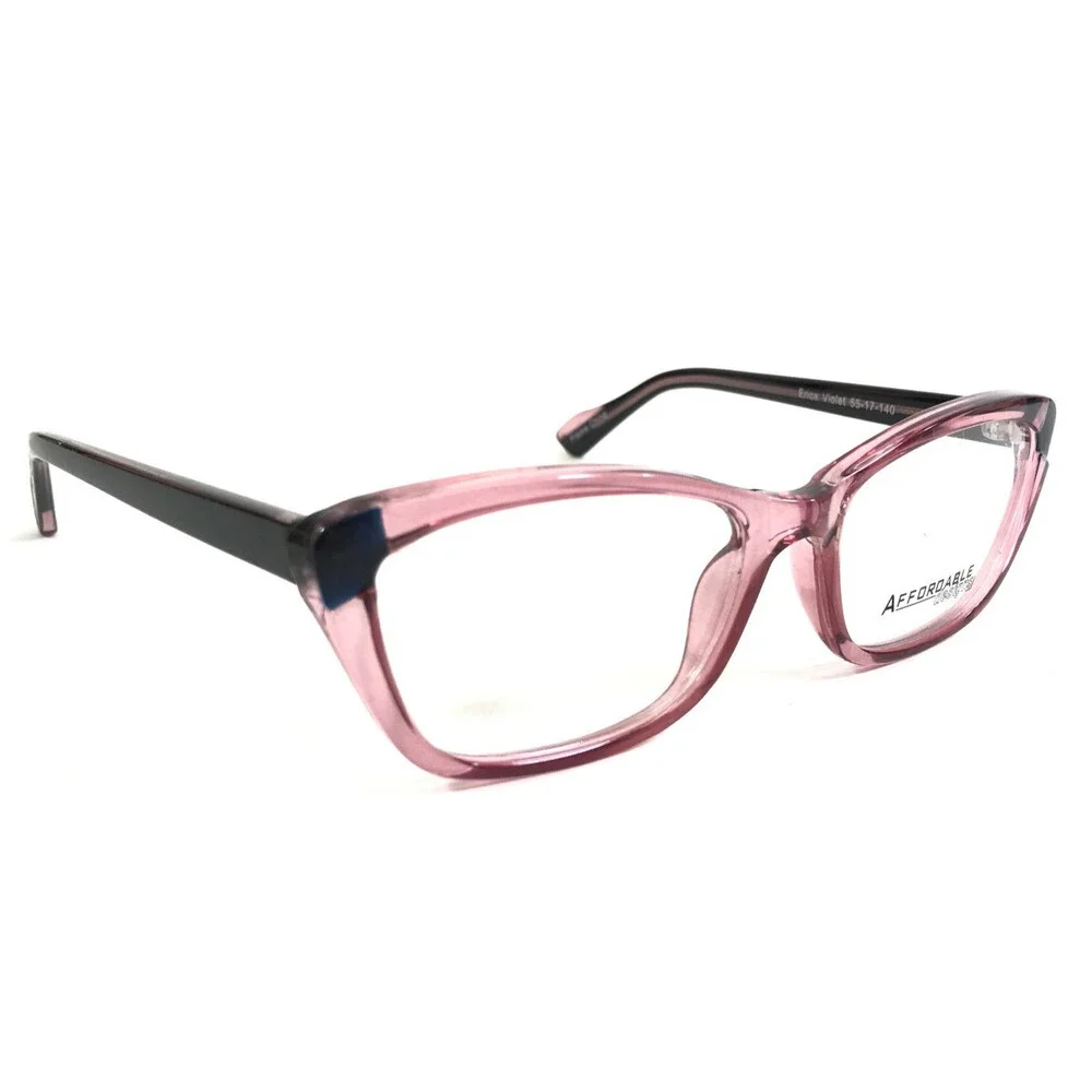 Affordable Designs Eyeglasses Frames Erica Violet Cat Eye Full Rim 55-17-140